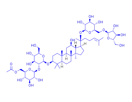 Molecular Structure of 87733-66-2 (Ginsenoside Rs2)