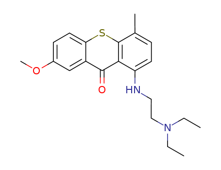 1-(2-diethylaminoethylamino)-7-methoxy-4-methyl-thioxanthen-9-one cas  80568-56-5