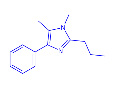 Molecular Structure of 802552-78-9 (Imidazole, 1,5-dimethyl-4-phenyl-2-propyl- (8CI))