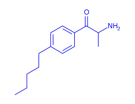 Molecular Structure of 806601-63-8 (1-Propanone,  2-amino-1-(4-pentylphenyl)-)