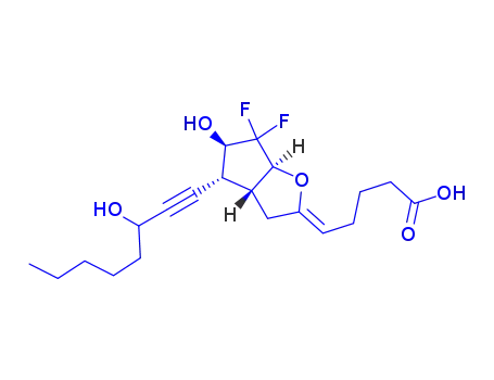Molecular Structure of 80226-91-1 (10,10-difluoro-13-dehydroprostacyclin)