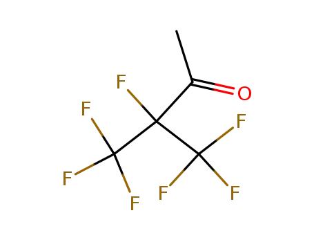 Molecular Structure of 80553-01-1 (3,4,4,4-tetrafluoro-3-(trifluoromethyl)butan-2-one)