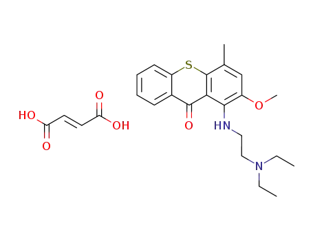 (E)-but-2-enedioic acid;1-[2-(diethylamino)ethylamino]-2-methoxy-4-methylthioxanthen-9-one