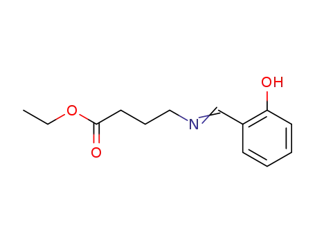 Molecular Structure of 92041-50-4 (N-(2-Hydroxy-benzyliden)-4-amino-buttersaeure-ethylester)