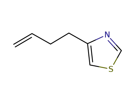 Molecular Structure of 878001-05-9 (Thiazole,  4-(3-buten-1-yl)-)