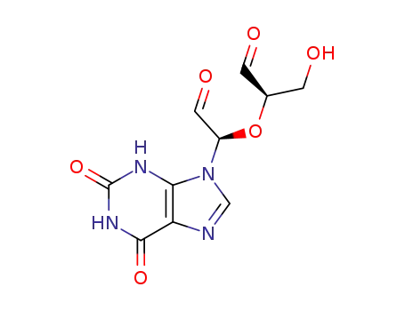 2-[1-(2,6-dioxo-1,2,3,6-tetrahydro-9H-purin-9-yl)-2-oxoethoxy]-3-hydroxypropanal