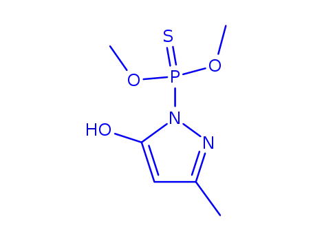 Phosphonothioic acid, (5-hydroxy-3-methylpyrazol-1-yl)-, O,O-dimethyl ester (8CI)