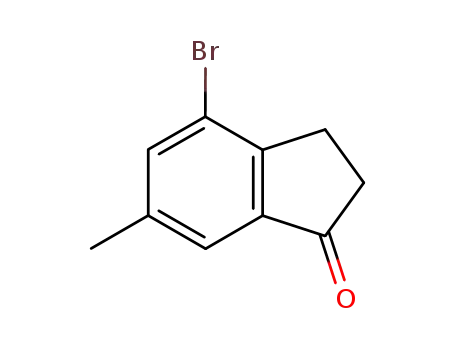 Molecular Structure of 876-91-5 (4-broMo-6-Methyl-2,3-dihydroinden-1-one)