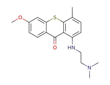 1-<<2-(dimethylamino)ethyl>amino>-6-methoxy-4-methylthioxanthenone