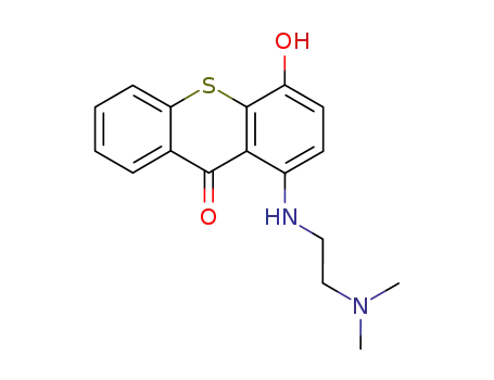 Molecular Structure of 80568-23-6 (1-(2-dimethylaminoethylamino)-4-hydroxy-thioxanthen-9-one)