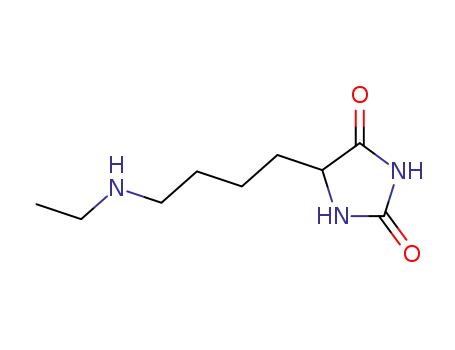 Molecular Structure of 805946-35-4 (5-[4-(Ethylamino)butyl]hydantoin)