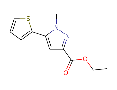 1H-Pyrazole-3-carboxylicacid, 1-methyl-5-(2-thienyl)-, ethyl ester