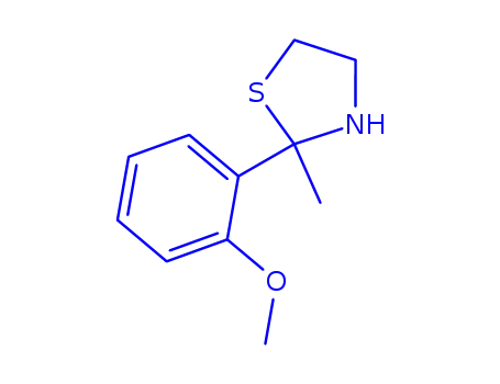 Thiazolidine, 2-(o-methoxyphenyl)-2-methyl- (8CI)