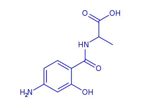 Alanine,  N-(4-aminosalicyloyl)-,  DL-  (5CI)