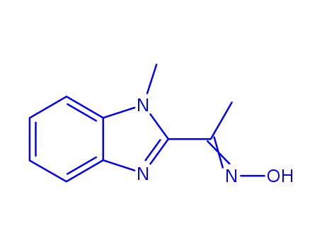 Molecular Structure of 945-78-8 (Ethanone, 1-(1-methyl-1H-benzimidazol-2-yl)-, oxime (9CI))