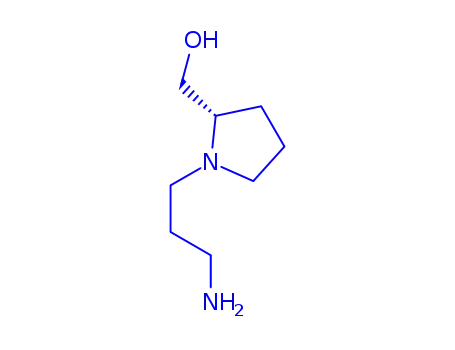 Molecular Structure of 878684-92-5 ([1-(3-AMINO-PROPYL)-PYRROLIDIN-2-YL]-METHANOL)