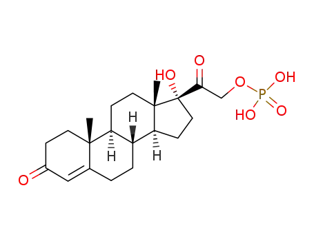 Molecular Structure of 57099-41-9 (17α,21-Dihydroxypregn-4-en-3,20-dione 21-phosphate)