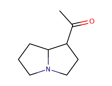 Molecular Structure of 88001-41-6 (Ethanone, 1-(hexahydro-1H-pyrrolizin-1-yl)- (9CI))