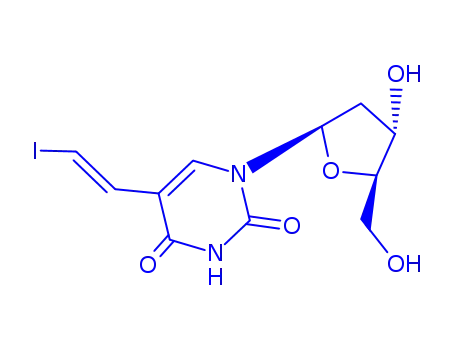Molecular Structure of 69304-48-9 ((E)-5-(2-Iodovinyl)-2-deoxyuridine)