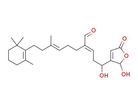 5-Octenal, 2-(3-(2,5-dihydro-2-hydroxy-5-oxo-3-furanyl)-3-hydroxypropylidene)-6-methyl-8-(2,6,6-trimethyl-1-cyclohexen-1-yl)-