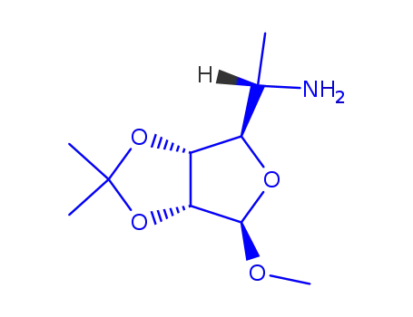 Allofuranoside, methyl 5-amino-5,6-dideoxy-2,3-O-isopropylidene-, ba-L- (8CI)