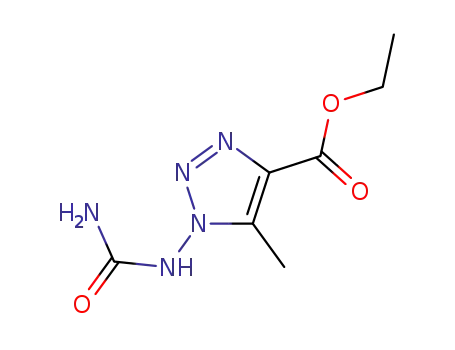 1H-1,2,3-Triazole-4-carboxylicacid,1-[(aminocarbonyl)amino]-5-methyl-,ethylester(9CI)