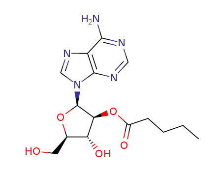 Pentanoic acid 2-(6-amino-purin-9-yl)-4-hydroxy-5-hydroxymethyl-tetrahydro-furan-3-yl ester