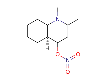 Molecular Structure of 802874-82-4 (4-Quinolinol,1,2,3,4alpha,4aalpha,5,6,7,8,8abta-decahydro-1,2alpha-dimethyl-,nitrate(ester)(8CI))
