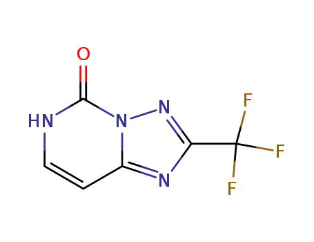 Molecular Structure of 877402-88-5 (2-(TRIFLUOROMETHYL)-[1,2,4]TRIAZOLO[1,5-F]PYRIMIDIN-5-OL)