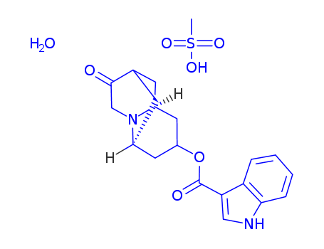 rel-(6R,9aS)-Octahydro-3-oxo-2,6-methano-2H-quinolizin-8-yl 1H-indole-3-carboxylate methanesulfonate hydrate