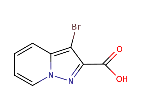 Molecular Structure of 876379-77-0 (3-bromoH-pyrazolo[1,5-a]pyridine-2-carboxylic acid)