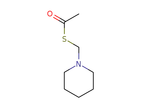 Molecular Structure of 876-23-3 (S-(piperidin-1-ylmethyl) ethanethioate)