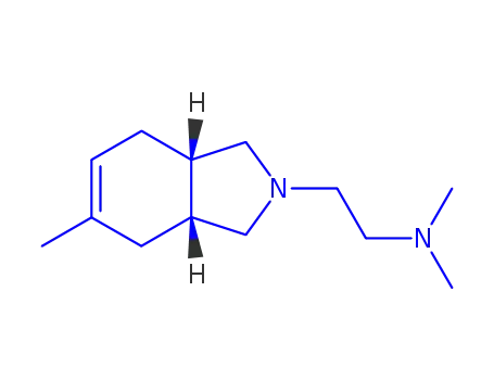 Molecular Structure of 802558-98-1 (Isoindoline, 2-[2-(dimethylamino)ethyl]-3a,4,7,7a-tetrahydro-5-methyl-, cis- (8CI))