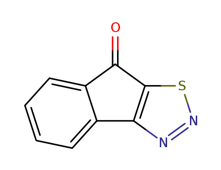Molecular Structure of 87694-38-0 (8H-indeno[1,2-d][1,2,3]thiadiazol-8-one)