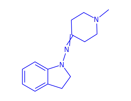 Molecular Structure of 804445-12-3 (1H-Indol-1-amine,2,3-dihydro-N-(1-methyl-4-piperidinylidene)-(9CI))