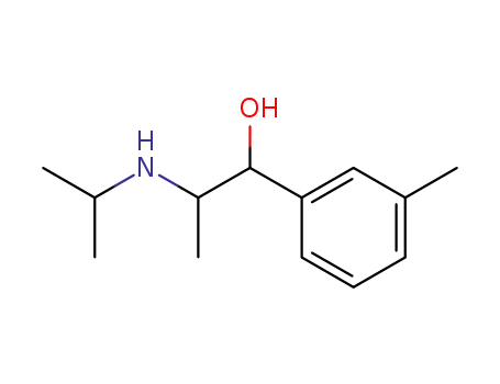 Molecular Structure of 802590-84-7 (Benzyl alcohol, alpha-[1-(isopropylamino)ethyl]-m-methyl- (8CI))