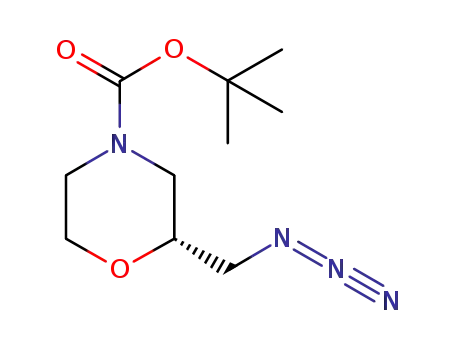 4-Morpholinecarboxylic acid, 2-(azidomethyl)-, 1,1-dimethylethyl ester,
(2R)-