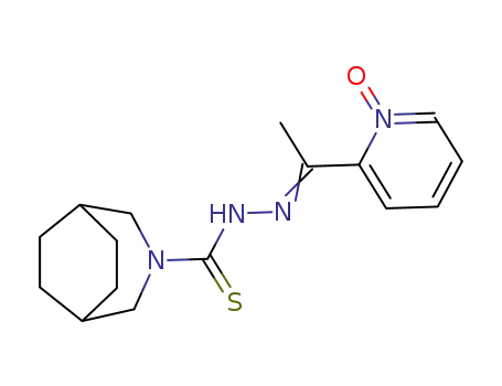 Molecular Structure of 87587-14-2 (3-azabicyclo[3.2.2]non-3-yl{(E)-[1-(1-hydroxypyridin-2(1H)-ylidene)ethyl]diazenyl}methanethione)
