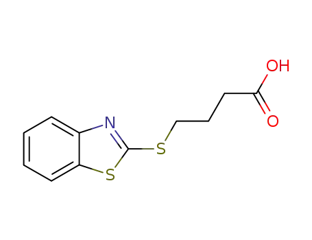 Molecular Structure of 80357-74-0 (4-(BENZOTHIAZOL-2-YLSULFANYL)-BUTYRIC ACID)