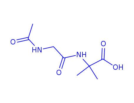 Molecular Structure of 876480-30-7 (Isobutyric  acid,  -alpha--(-alpha--acetamidoacetamido)-  (3CI))