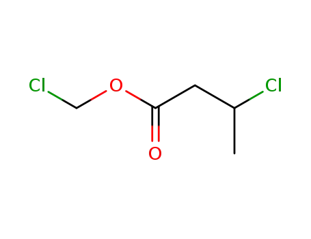 Molecular Structure of 80418-48-0 (Butanoic acid, 3-chloro-, chloromethyl ester)