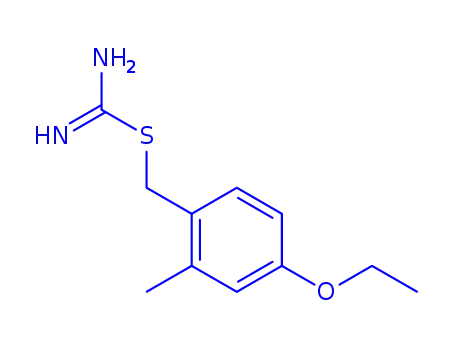 Molecular Structure of 805190-37-8 (Carbamimidothioic acid, (4-ethoxy-2-methylphenyl)methyl ester (9CI))