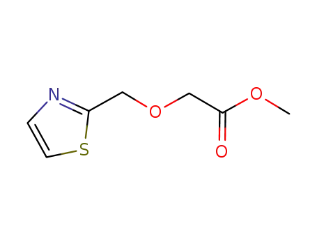 Molecular Structure of 878001-14-0 (Acetic acid, (2-thiazolylmethoxy)-, methyl ester)