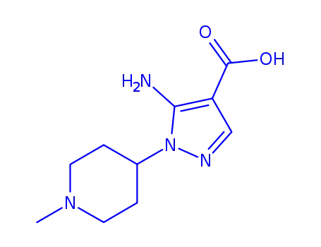1H-Pyrazole-4-carboxylicacid,5-amino-1-(1-methyl-4-piperidinyl)-(9CI)