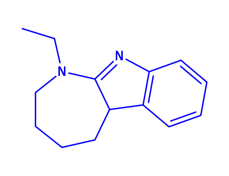 Molecular Structure of 803619-78-5 (Azepino[2,3-b]indole,1-ethyl-1,2,3,4,5,5a-hexahydro-(8CI))