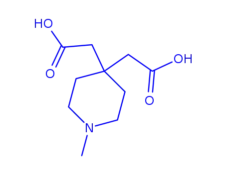 Molecular Structure of 803632-48-6 (4,4-Piperidinediaceticacid,1-methyl-(9CI))