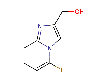 Molecular Structure of 878197-92-3 ((5-FLUOROIMIDAZO[1,2-A]PYRIDIN-2-YL)METHANOL)