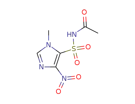 Molecular Structure of 80348-60-3 (N-[(1-methyl-4-nitro-1H-imidazol-5-yl)sulfonyl]acetamide)