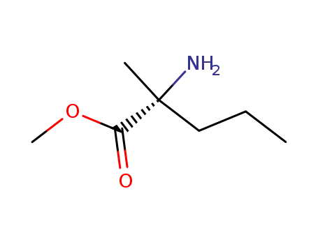Molecular Structure of 87900-12-7 (D-Norvaline, 2-methyl-, methyl ester (9CI))