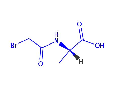 Molecular Structure of 87578-94-7 (<i>N</i>-bromoacetyl-L-alanine)